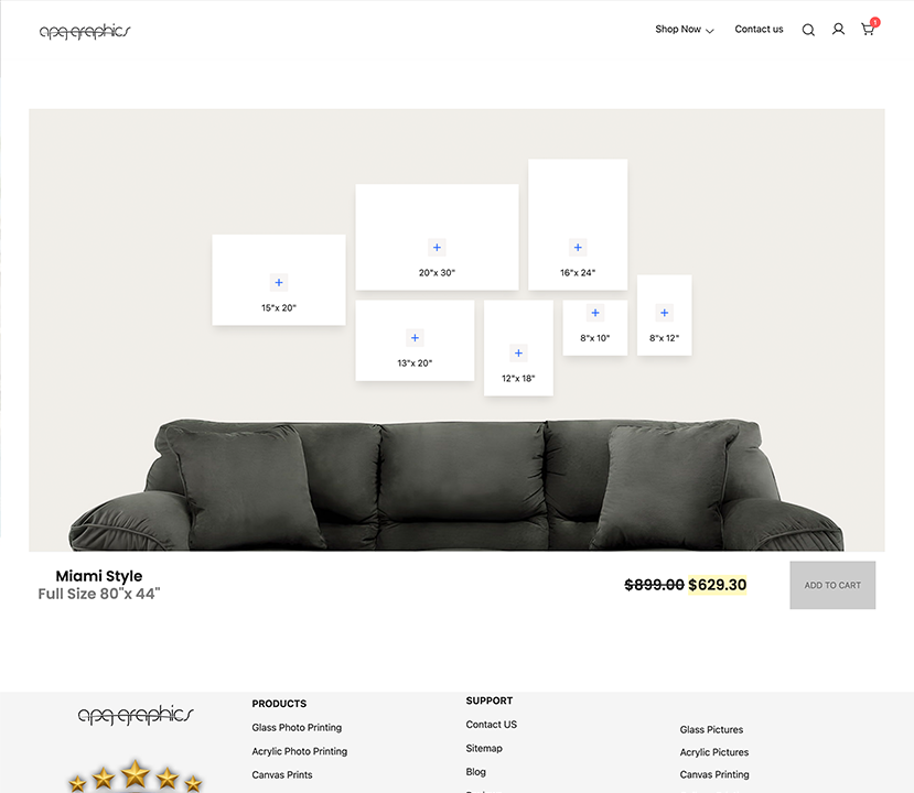 Acrylicphotoprint.com  Plugin / WooCommerce / Wordpress