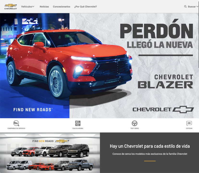 Chevrolet.com.do Website / Gatsby / Wordpress