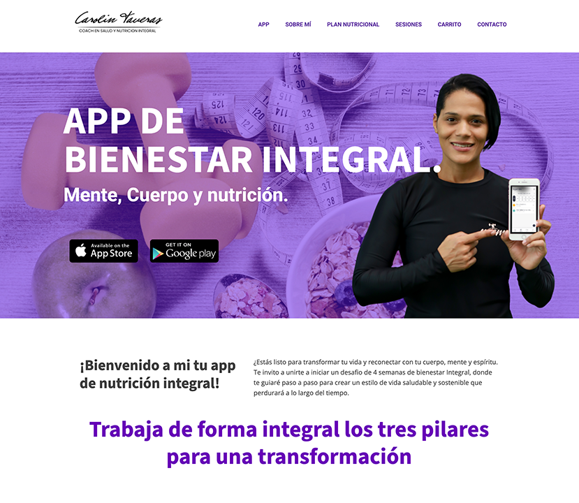 coachcarolintaveras.com Website / E-coomerce / Wordpress