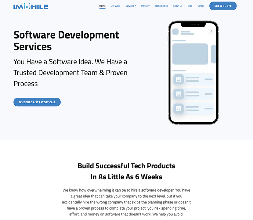 imwhile.com Website / Website / Bussines / Wordpress